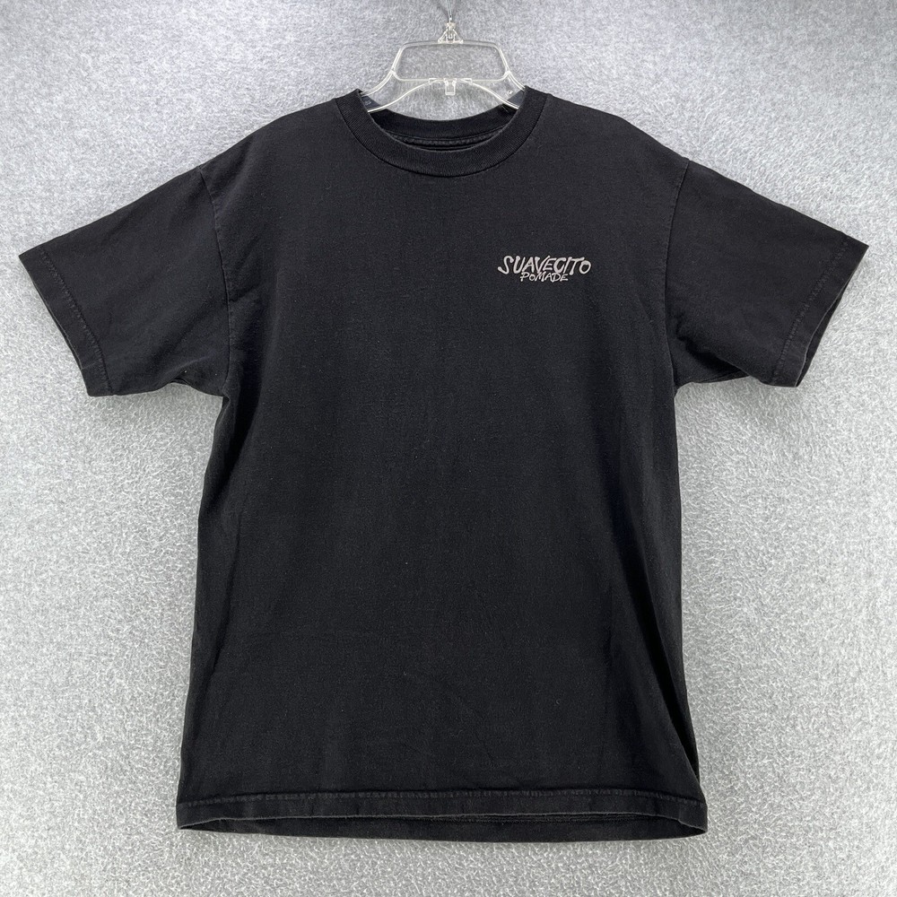 Suavecito Mens T-Shirt Medium M Black Short Sleeve ‘Stay Firme’ Camisa