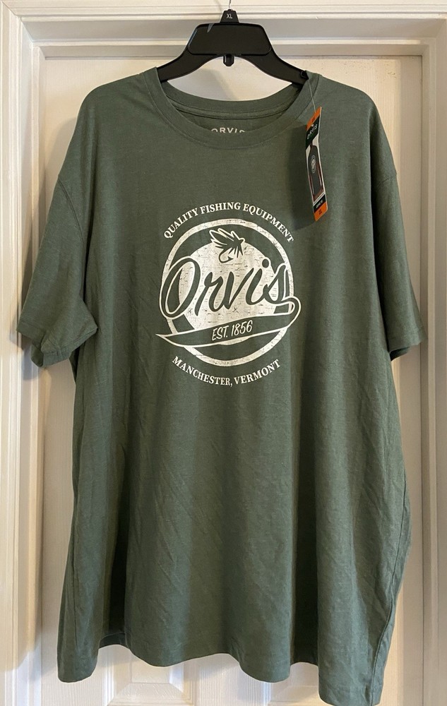 Orvis Classic Fit Collection Men’s Graphic Tee Shirt Duck Green Size XXL NWT