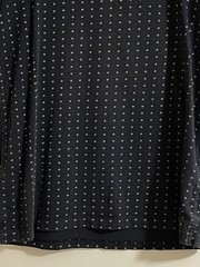 Rag & Bone Short Sleeve Geometric Dot Pattern Tshirt Tee Black Sz S