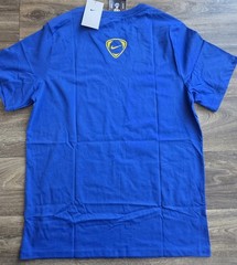 NWT Nike Soccer Total 90 T90 Logo T-Shirt Mens Size Large Blue IB6032-480