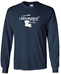 Shreveport Louisiana State T-Shirt Long Sleeve Graphic Tee Unisex apparel Design