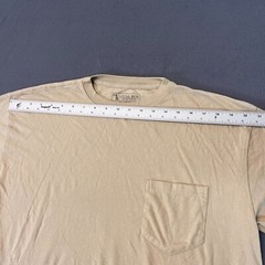 Local Boy Outfitters Men’s XL Short Sleeve Beige T Shirt Chest Pocket Outdoor