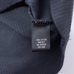 Croft & Barrow Mens Ribbed 100% Cotton Short Sleeve T-Shirt Black Large