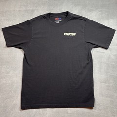 XTRATUF Marty Porthole T-Shirt Mens M Graphic Logo Black Cotton Crew Neck XAT000