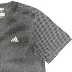 Adidas Climacool Mens Short Sleeve Aeroknit Textured Tee Shirt Gray Large