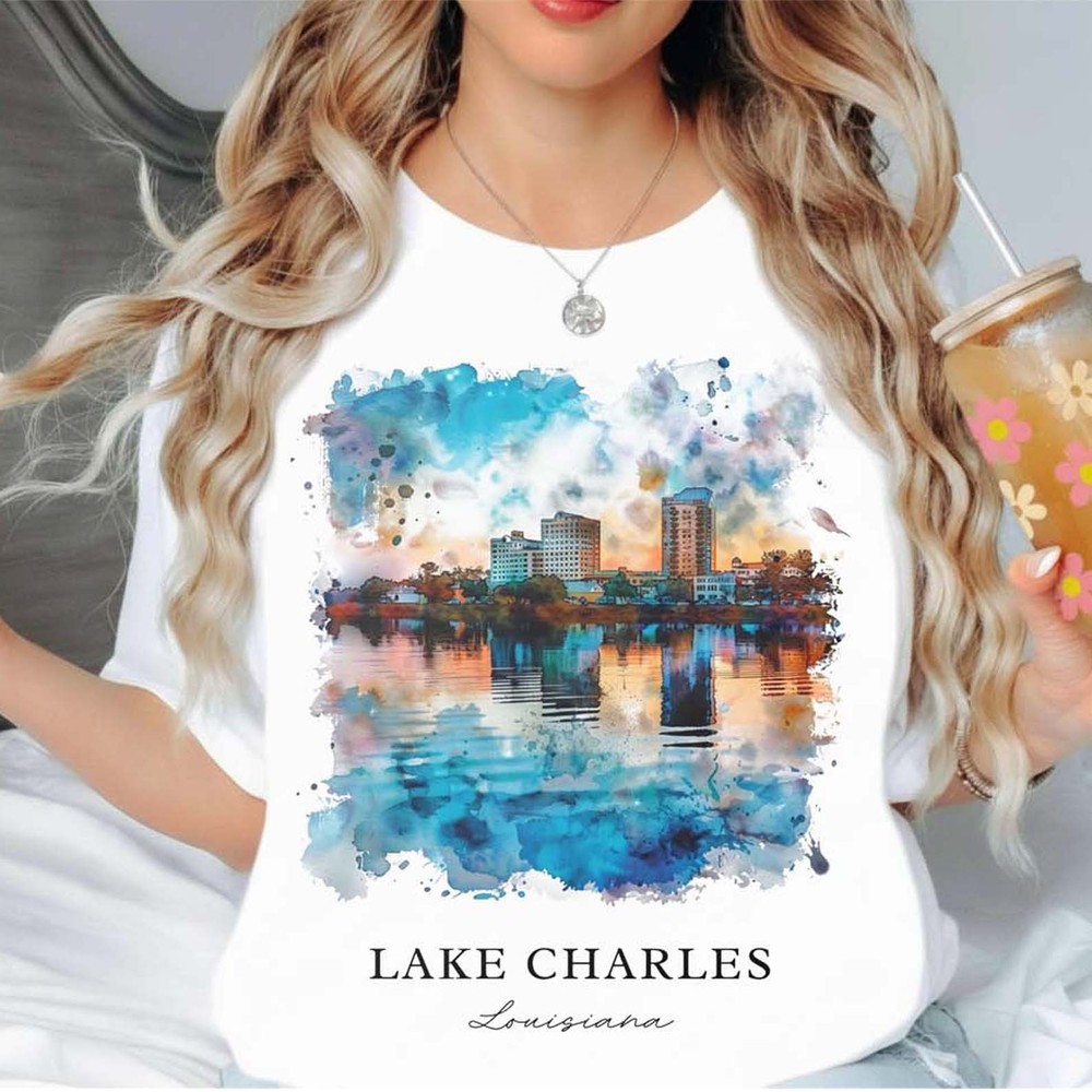 Lake Charles Unisex Shirt Travel Gift Louisiana Trip Lover Souvenir Tee