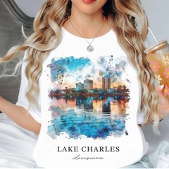 Lake Charles Unisex Shirt Travel Gift Louisiana Trip Lover Souvenir Tee
