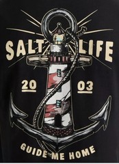 Salt life, “Guide Me Home” Short Sleeve Men’s Graphic T-Shirt, Lg or XL