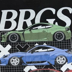 Subaru BRZ Car Shirt XL Blk BRGS Race Drift Streetwear JDM Toyota GR86 3182