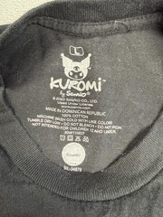 Kuromi by Sanrio Graphic T Shirt Mens Large Black Cotton Short Sleeve