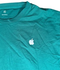 Apple Store Employee Rare Uniform T-Shirt Logo Green Shirt Mens XL