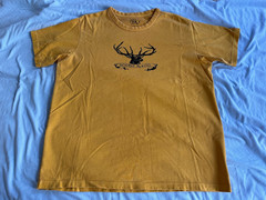 RRL – Double RL – Yellow Graphic Stag T-Shirt – Heavy Weight – 100% Cotton