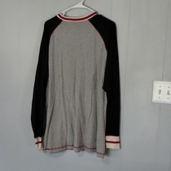 Lazy One Men’s XL Gray/Black Raglan Long Sleeve Crew Neck Embroidered Moose Tee
