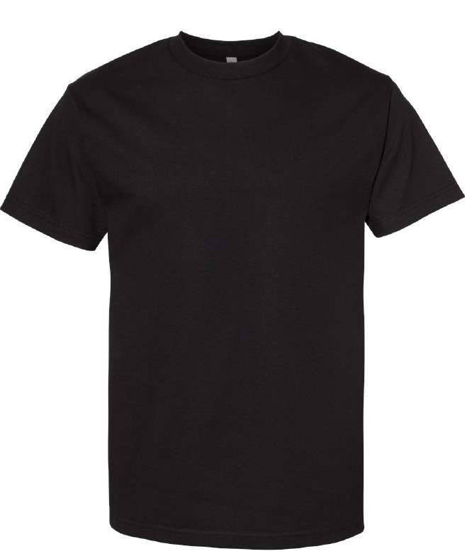 Alstyle 1301 Black T‑Shirt Small – Wholesale Case of 72 pcs – $2 Each