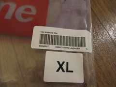 Supreme Washed Tag S/S Top Size XL Lavender SS24 Supreme New York 2024 Brand New