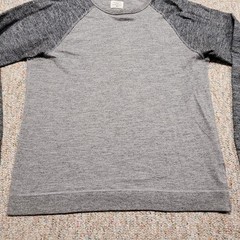 Rag & Bone Standard Issue Shirt Mens Medium Grey Raglan Long Sleeve Crewneck