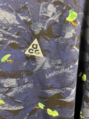 Nike ACG Shirt Mens Large Blue Dri-FIT Leafcutter Graphic Loose Fit HJ0794-410