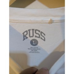 Russ Rap Artist DIEMON White Stay Winning Pull the Trigger Long Sleeve Shirt LG