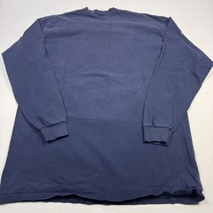 Vintage Pluma Shirt Mens 2XL Blue Crewneck Heavyweight Long Sleeve Made USA Tee