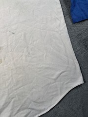 Vintage Augusta Sportswear Raglan Shirt Mens Large White Blue 3/4 Sleeve Tee 70s