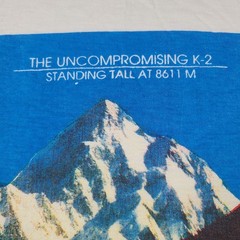 K2 Mountain Pakistan T-Shirt Men’s Size XL White Savage Mountain NEW