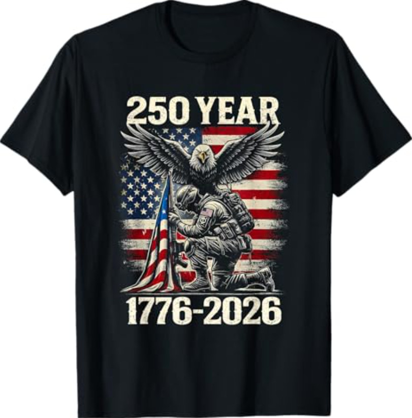 250 Years 250th Anniversary USA 4th July Independence Day T-Shirt