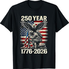 250 Years 250th Anniversary USA 4th July Independence Day T-Shirt