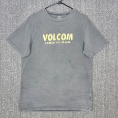 Volcom T-Shirt Mens Large Gray Modern Fit Embrace The Strange Skate Surf