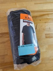 XXL / 2XL – BLACK – Kirkland Signature Men’s 100% Pima Cotton T-Shirt Tee