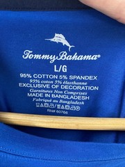 Tommy Bahama Blue Marlin Logo Crew Neck Short Sleeve Knit Stretch Tee Men L