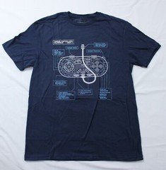 Tantrum Collectibles Men’s Thrown Controller Colosseum T-Shirt AP2 Blue Medium