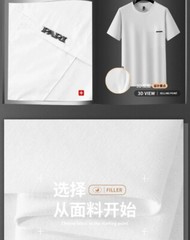 New Fashion Trend Embroidered Summer Short Sleeve Luxury Men Streetwear T-Shirt