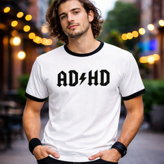 AD/HD High Voltage Unisex Ringer T-Shirt