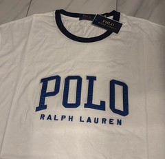 Polo Ralph Lauren Big and Tall Men’s Logo T-Shirt White Blue New