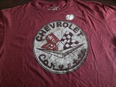 Corvette T Shirt Xl New -Newport Blue Soft Feel Built To Last