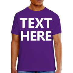 Hanes 5180 Men’s T-Shirt – Custom Print – Add Any Text – Personalized Tee