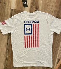 NWT Under Armour Men’s Flag T-Shirt XL Loose Freedom Independence Day July 4th