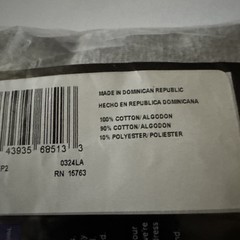 Hanes Color T-shirts Large 42-44 Black-Grey 2-pac Cotton Poly Machine Wash