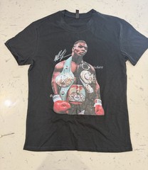 MIKE TYSON WITH BELTS BOXING 100% COTTON T SHIRT PFR New York Men’s Sz Medium