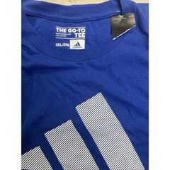 Adidas Mens Go-To Tee Royal Blue Graphic Logo T-Shirt 2XL B289A