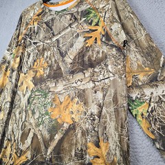 REALTREE Edge CAMO SHIRT Mens Extra Large XL BROWN Long Sleeve HUNTING HIKING