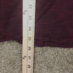 i Jeans By Buffalo Caruso Mock Cowl Neck Maroon Long Sleeve Shirt Sz L Mens Logo
