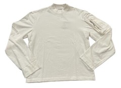 NEW Winnie New York Long Sleeve Mock Neck Shirt Cream Size Large L NWT
