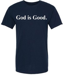 God Is Good Printed T Shirt Inspirational Faith Religious Slogan 100% Cotton Tee