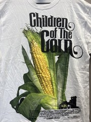 Extremely RARE Vintage Mens Children of the Corn Horror Movie Film White Size L