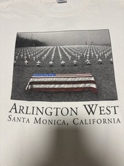 Vintage Arlington West Veteran Memorial T-Shirt Size L Santa Monica California