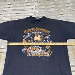Vintage 80s Harley Davidson Shirt 3d Emblem Size XL 50/50 Faded
