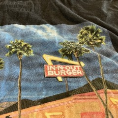 In N Out Shirt Mens Large Black California Double Sided Casual Outdoors Food