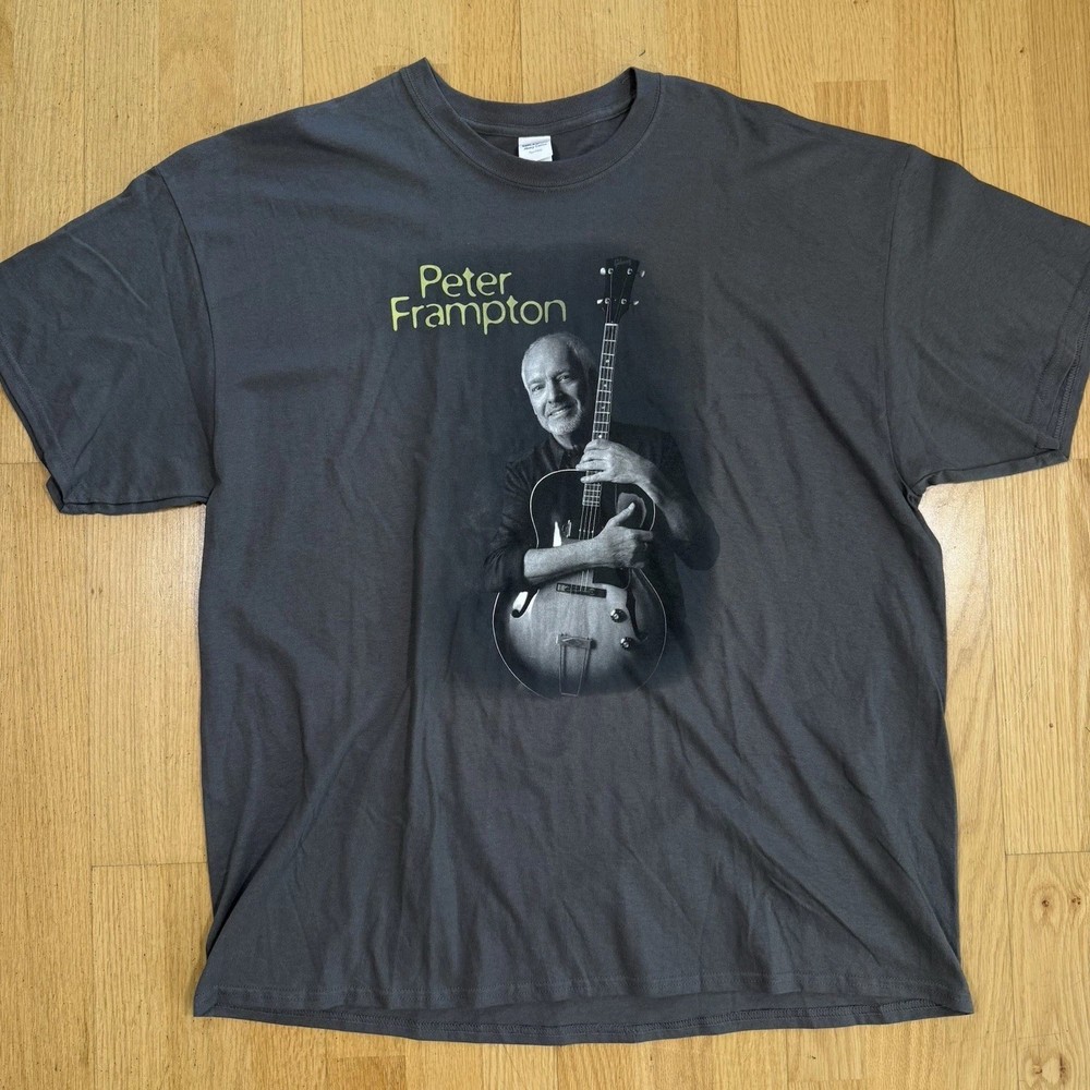 PETER FRAMPTON Raw: An Acoustic Tour 2016 T-SHIRT Men’s 2XL Excellent Condition