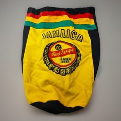 Vintage Jamaica Red Stripe Beer Rasta Reggae Drawstring Festival Bag -530